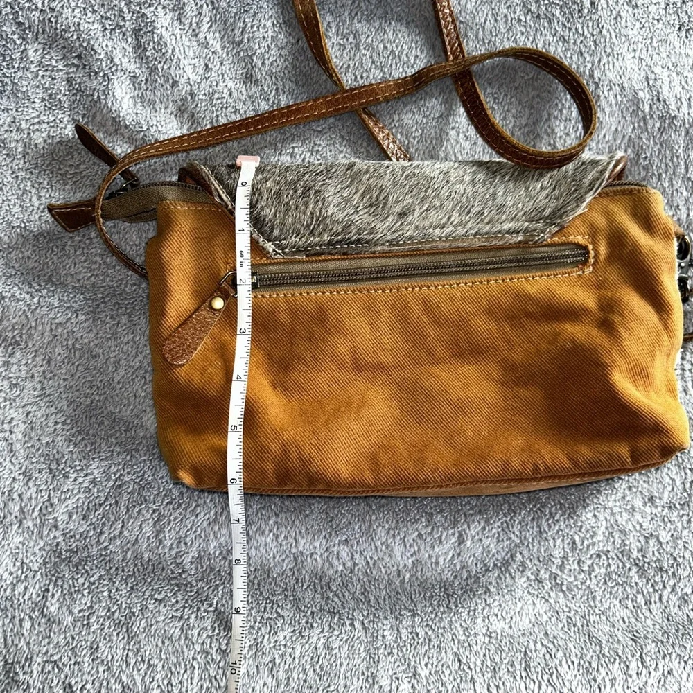 Myra Bag Brown and Cream Crossbody - Picture 5 of 6